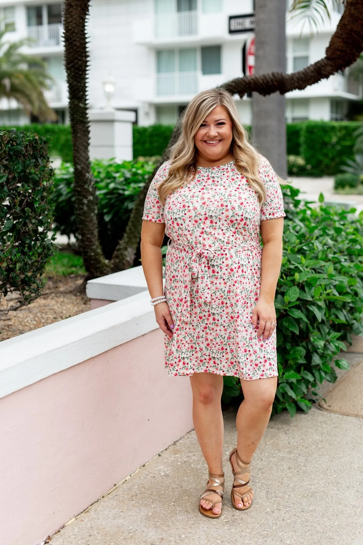 Taught My Heart To Love Floral Dress- Ivory