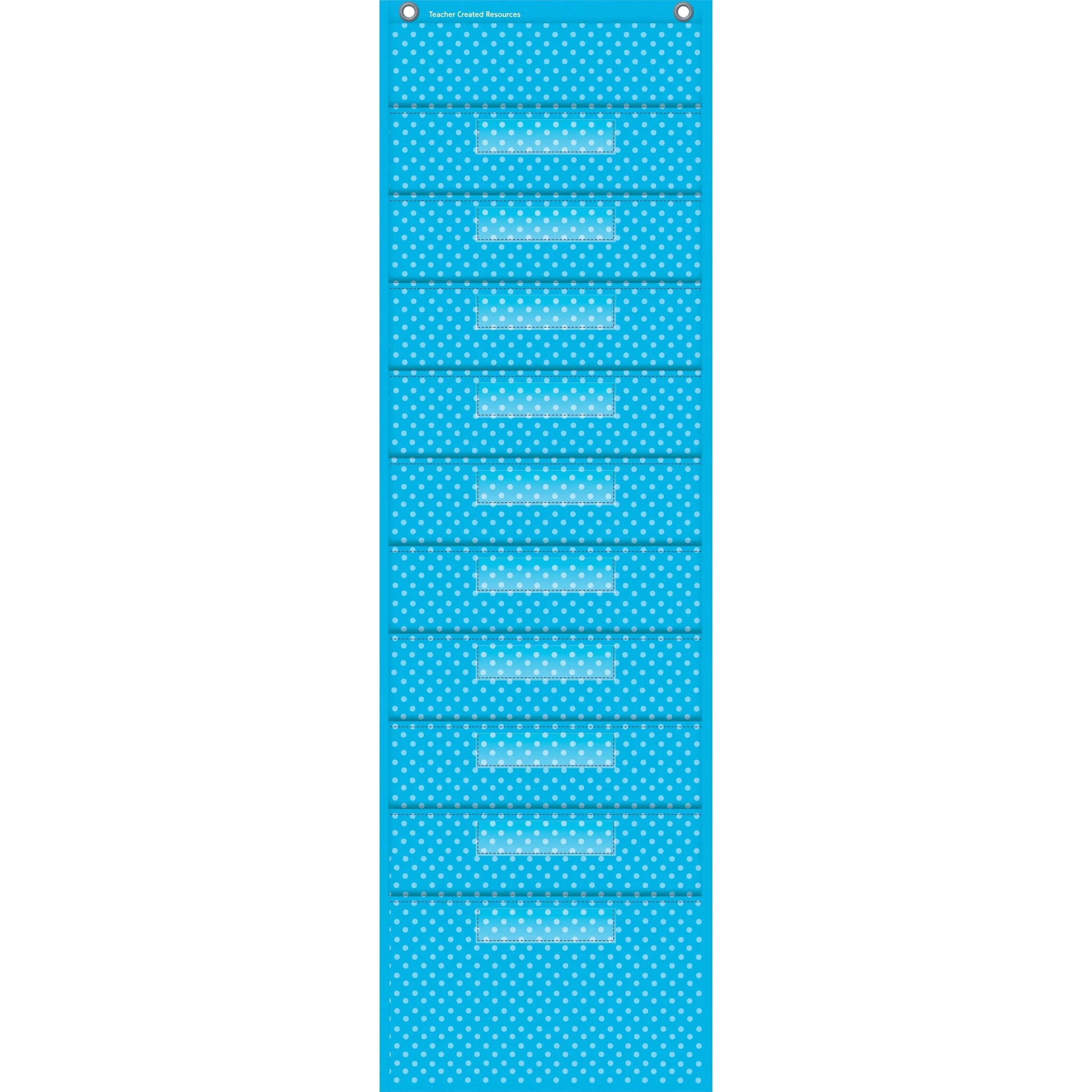 Teacher Created Resources Polka Dot Storage Pocket Chart