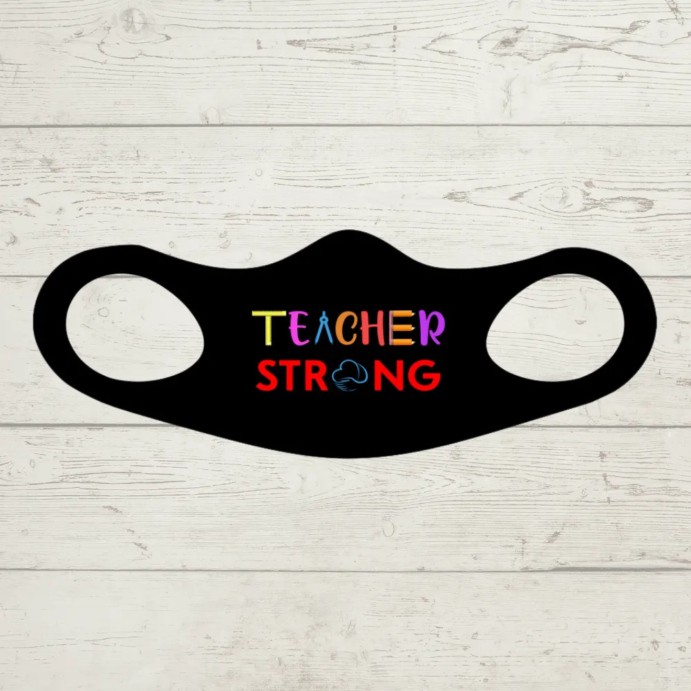 Teacher Strong Fitted Face Mask And Covering