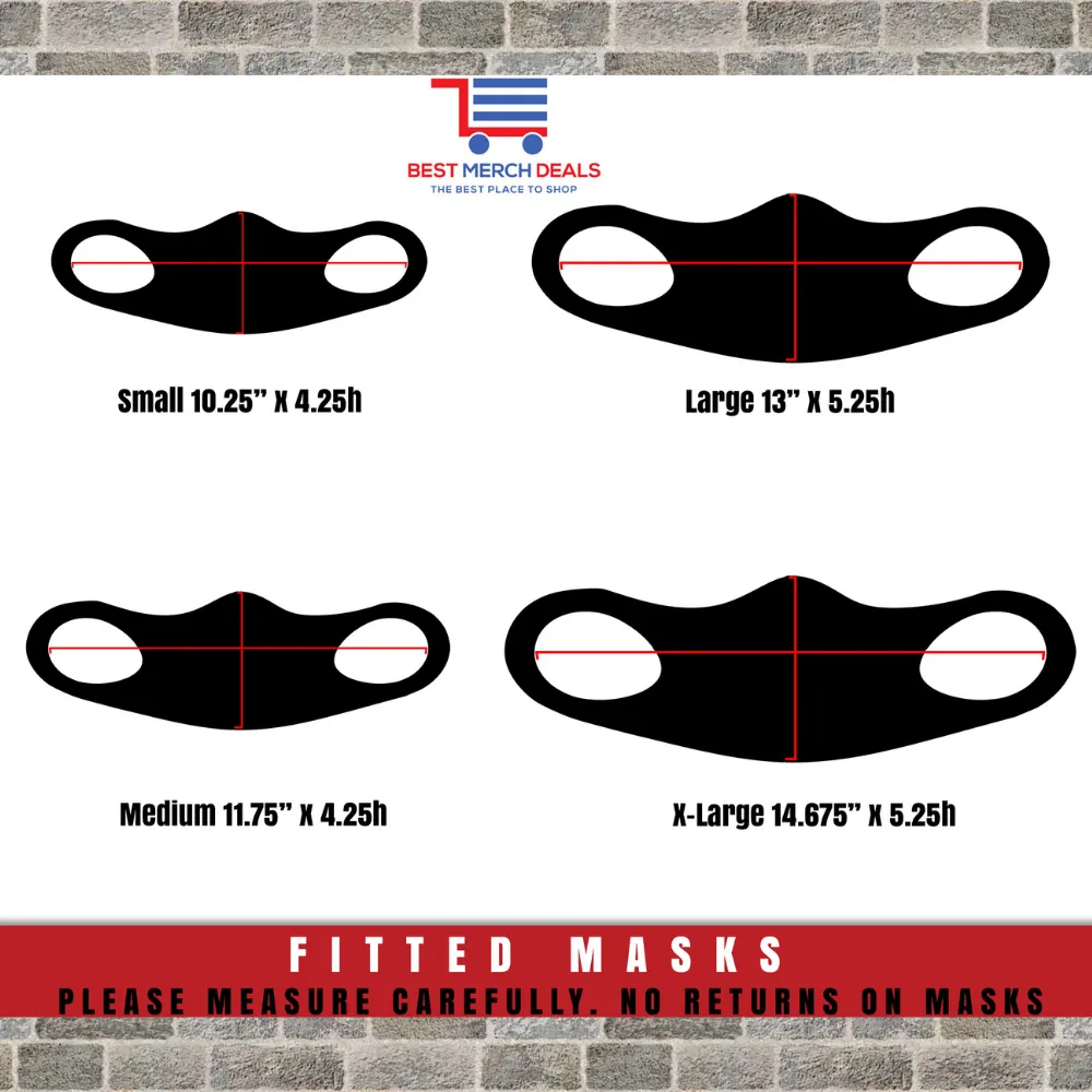 Teachers Can Do Virtually Anything Fitted Face Mask And Covering Color Black or White