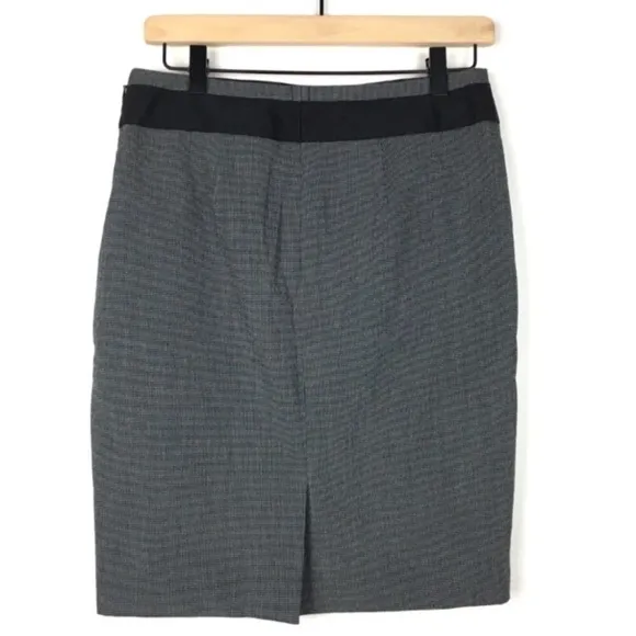 THE LIMITED Collection Pencil Skirt Fitted Plaid Checks Gridlock Minimalist 4