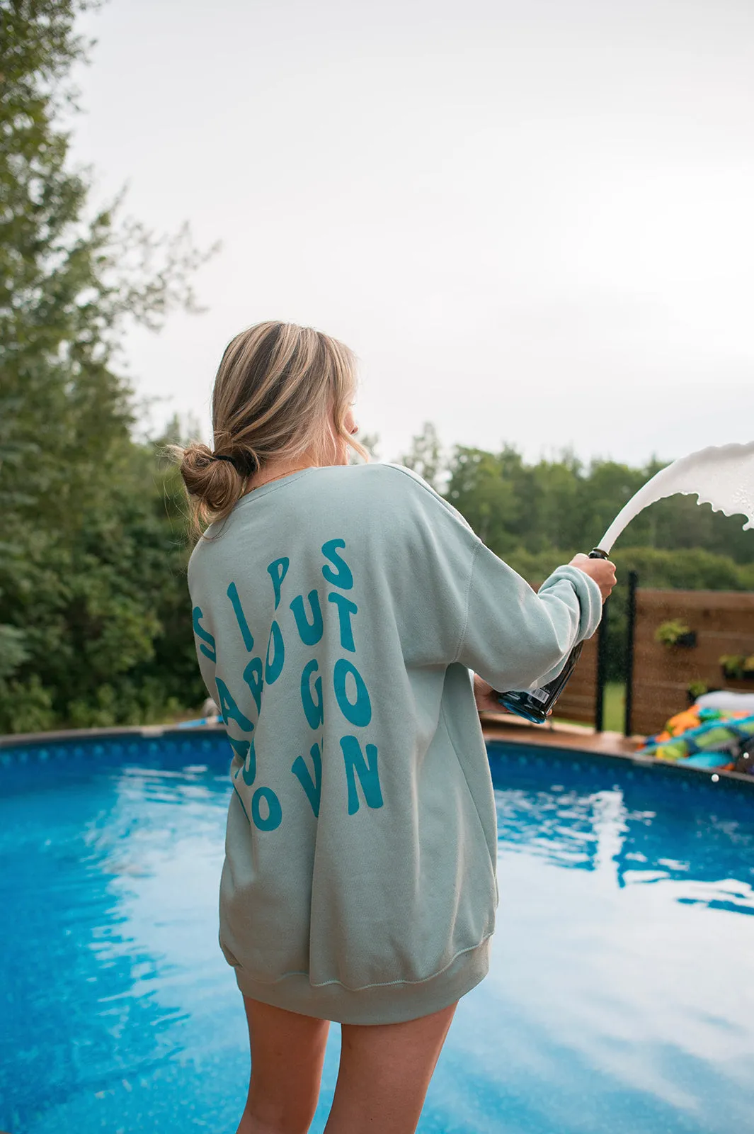 The SIPS ABOUT TO GO DOWN Sweatshirt