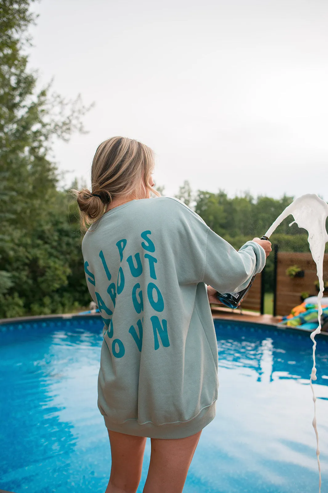 The SIPS ABOUT TO GO DOWN Sweatshirt