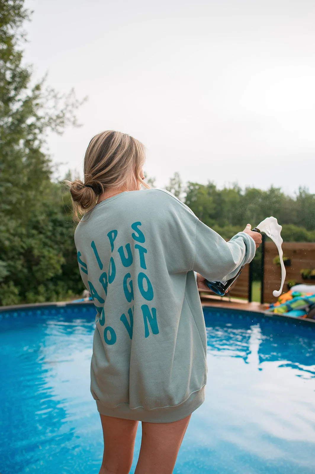 The SIPS ABOUT TO GO DOWN Sweatshirt
