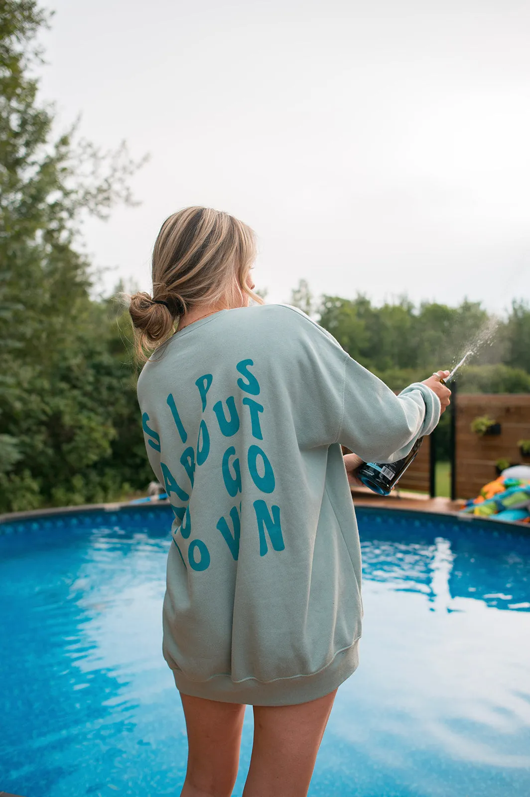 The SIPS ABOUT TO GO DOWN Sweatshirt