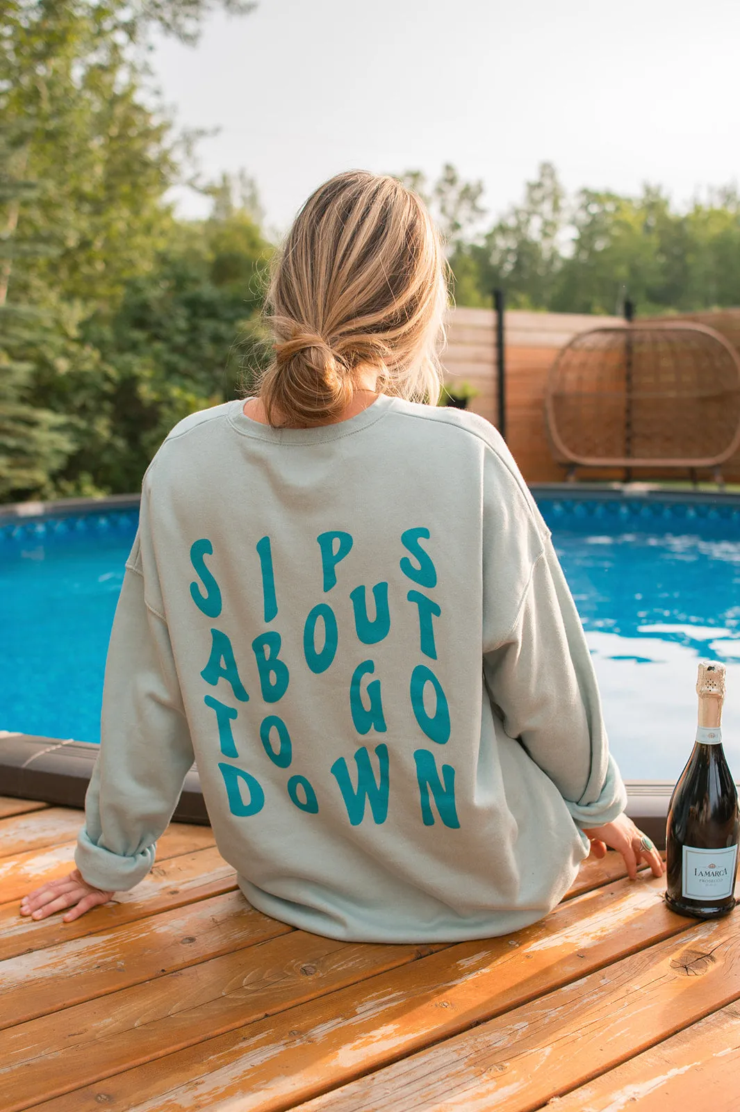 The SIPS ABOUT TO GO DOWN Sweatshirt