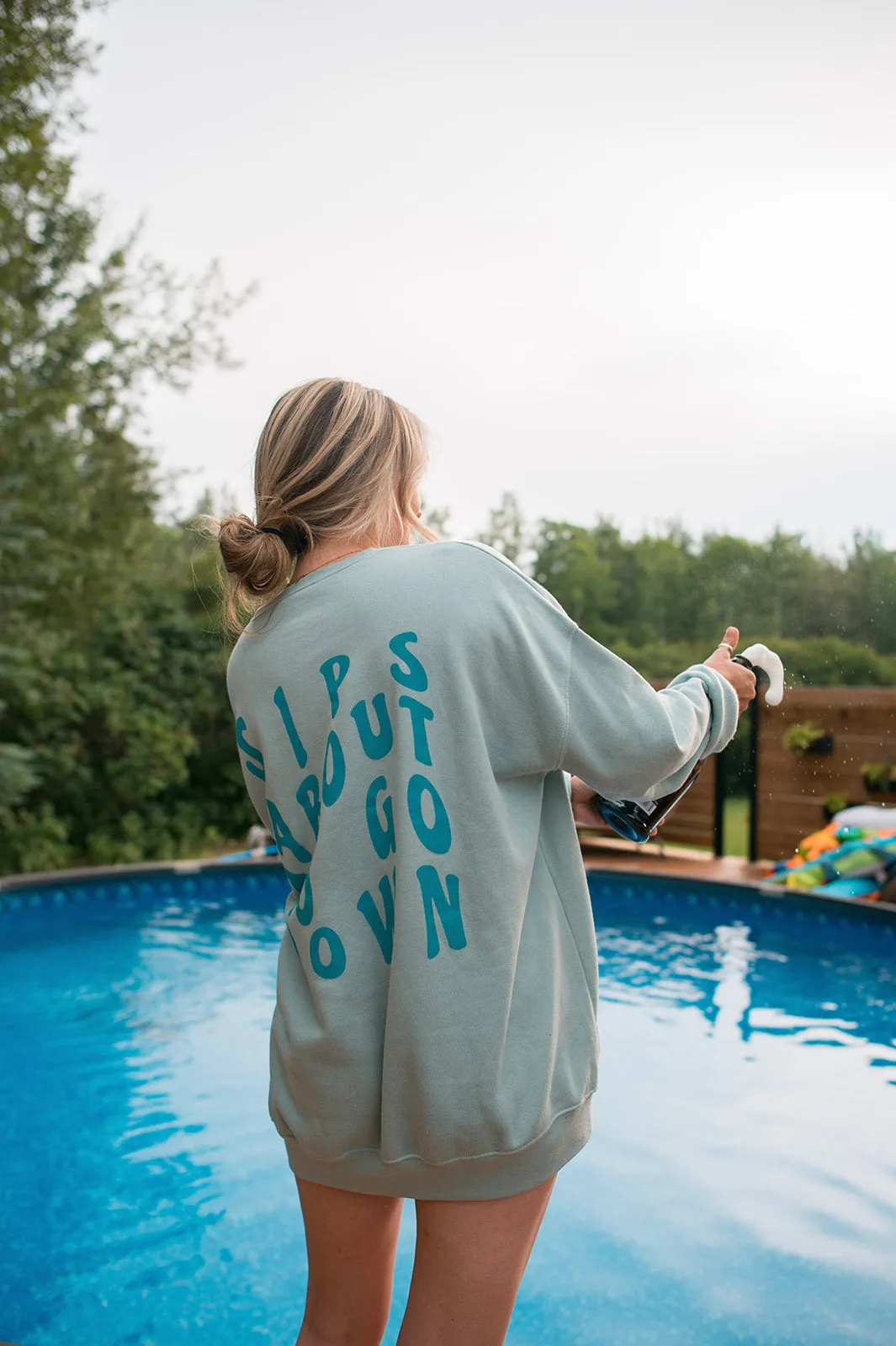 The SIPS ABOUT TO GO DOWN Sweatshirt
