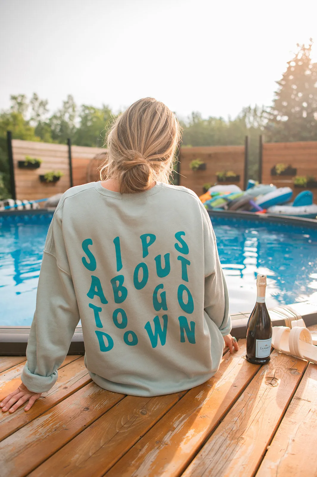 The SIPS ABOUT TO GO DOWN Sweatshirt