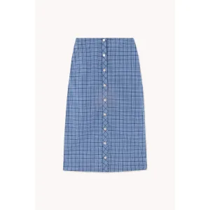 Tiny Cottons Woman - The Tiny Big Sister - Check midi skirt - blue