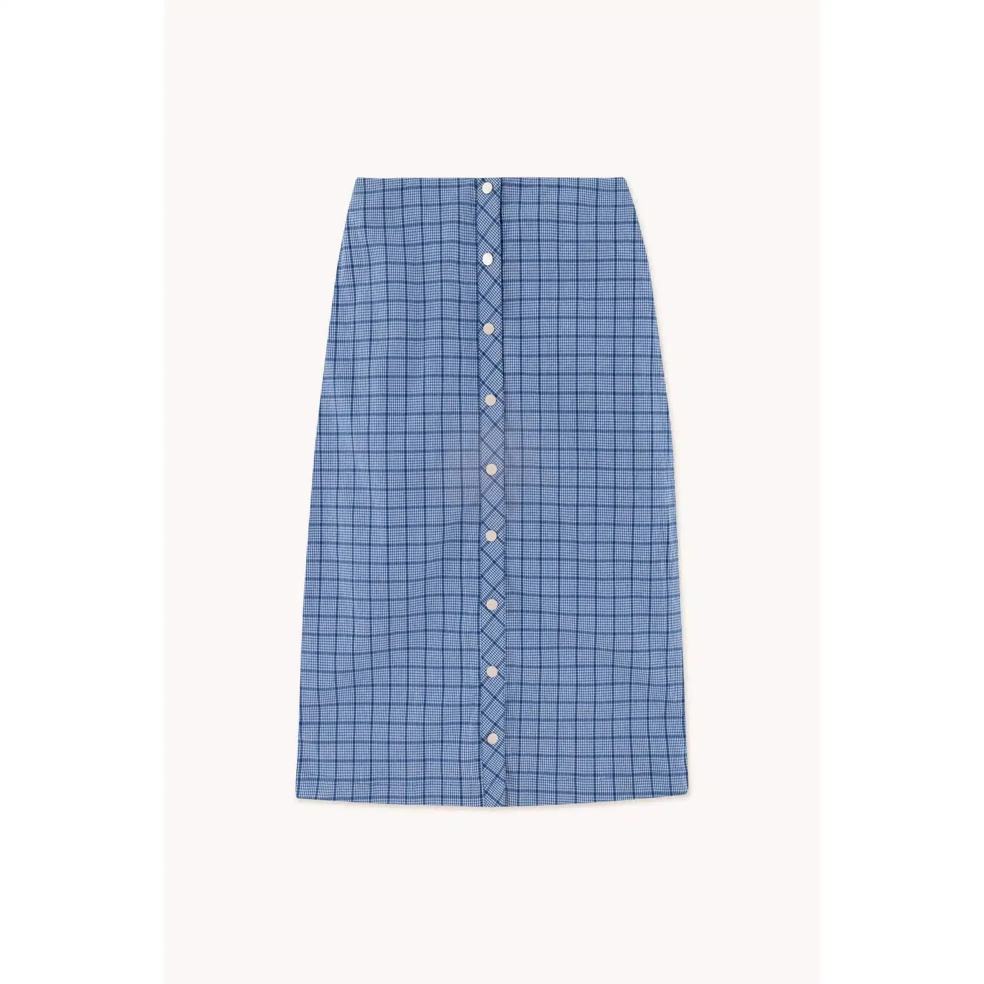 Tiny Cottons Woman - The Tiny Big Sister - Check midi skirt - blue