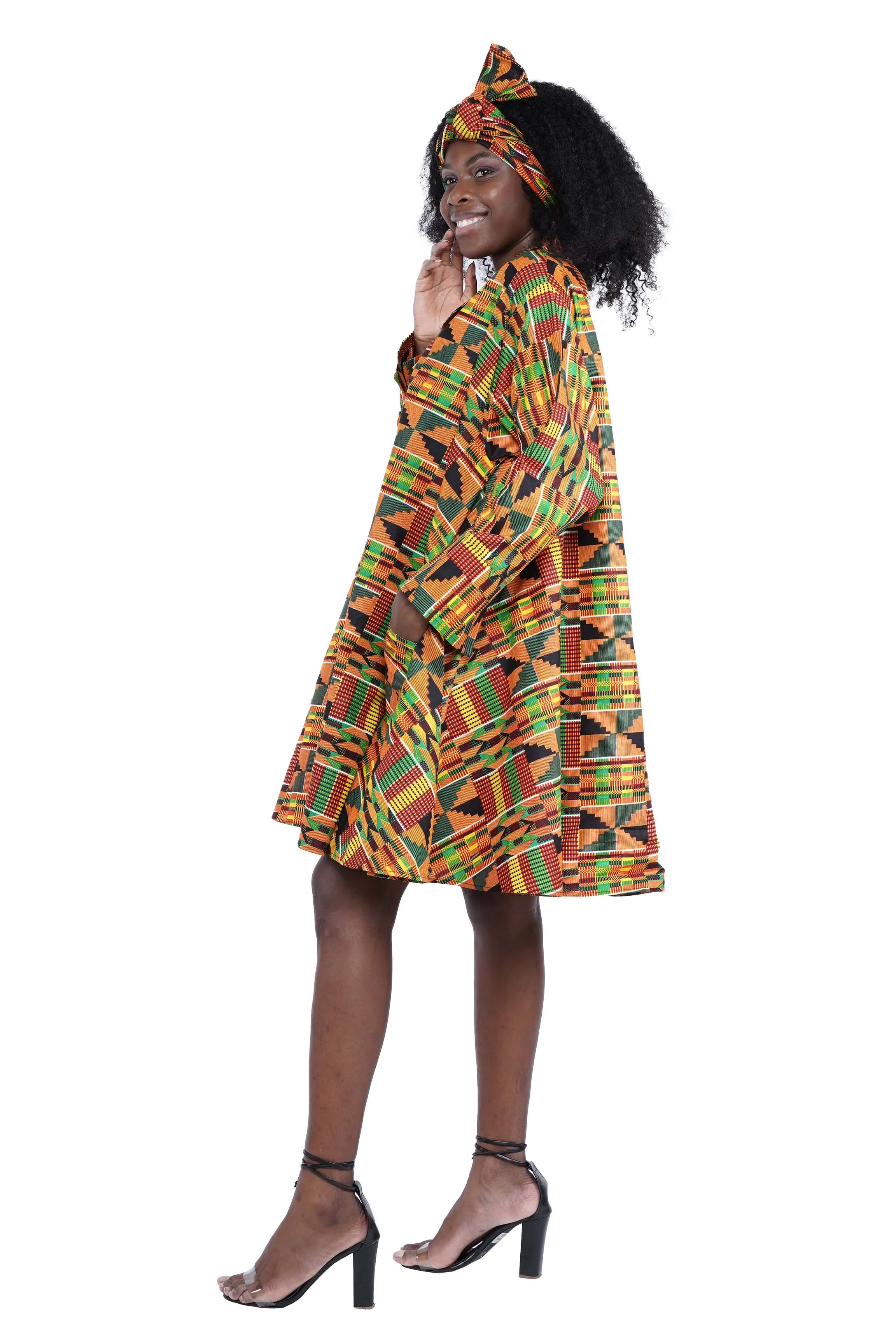 Toggle Button Ladies Dress