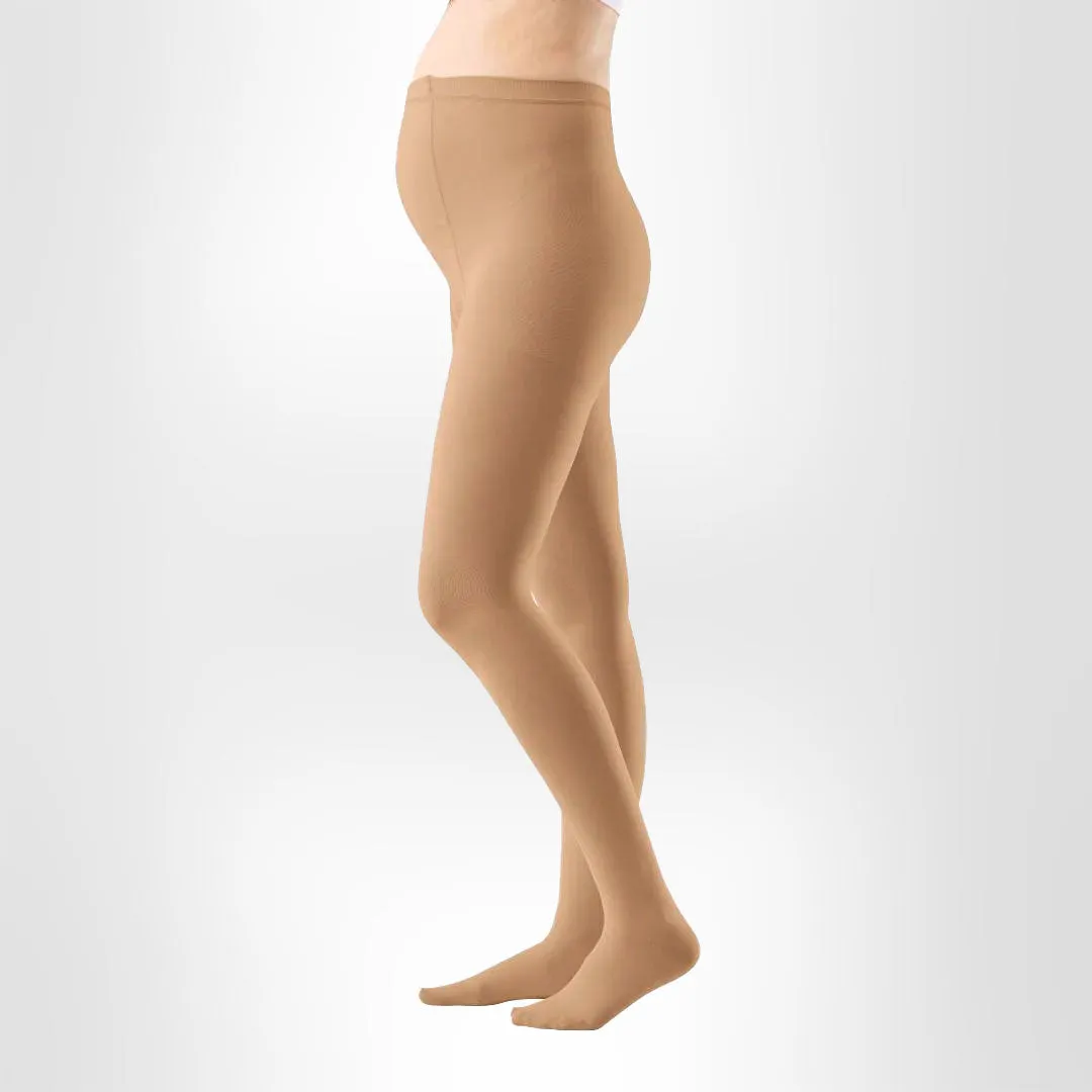VenoTrain Micro Compression Stockings, Maternity, Class 1, Closed Toe, Caramel
