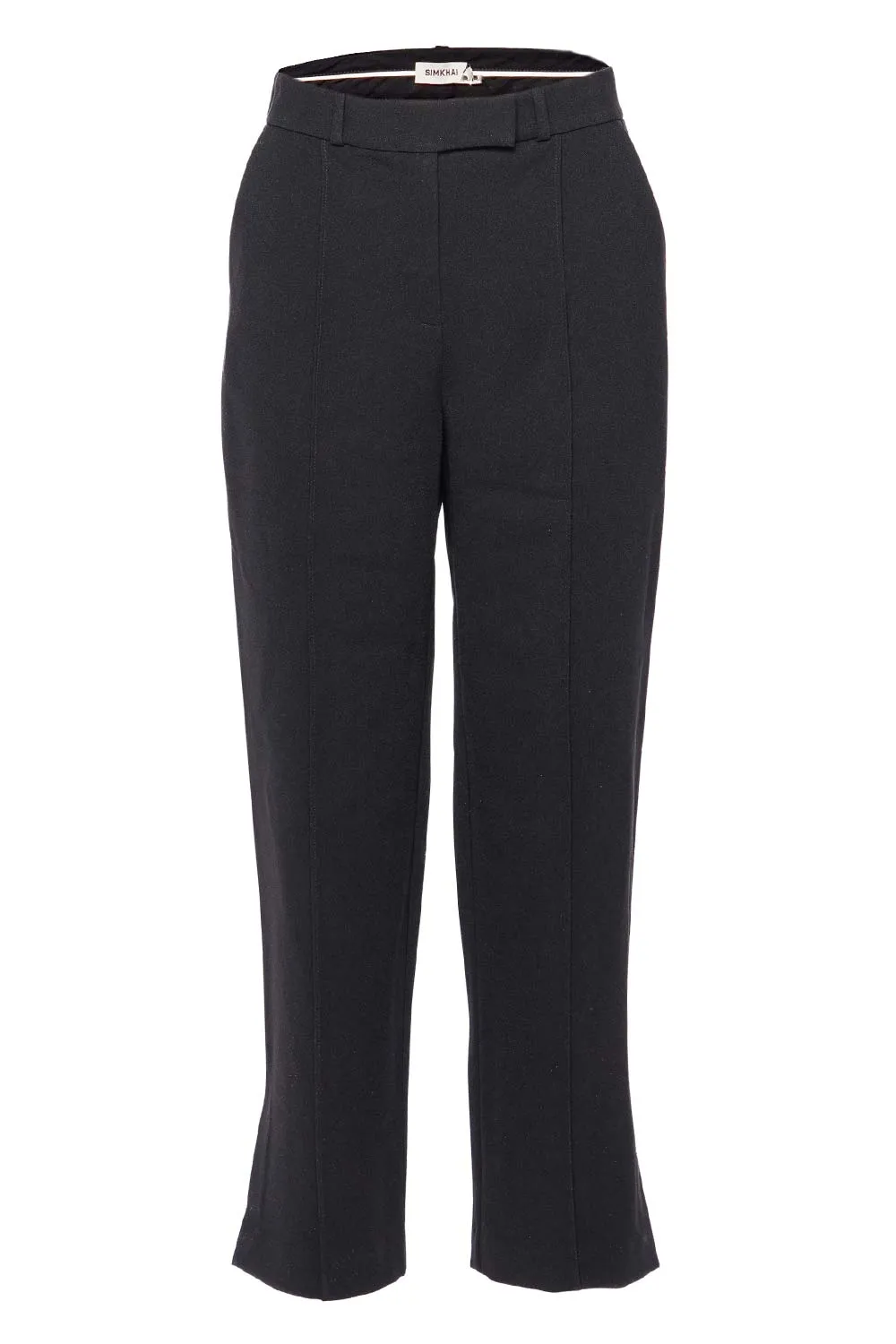Vera Black Straight Leg Cropped Pant