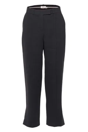 Vera Black Straight Leg Cropped Pant