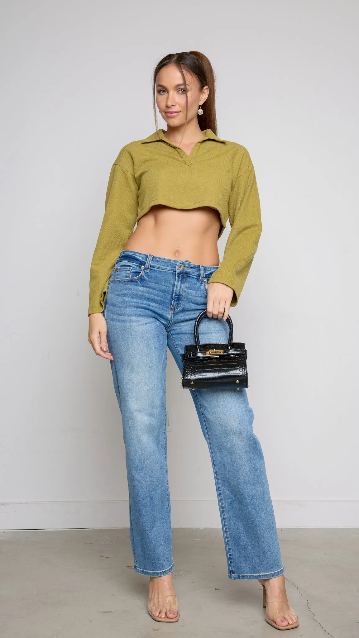 Vers Green Long Sleeve Top