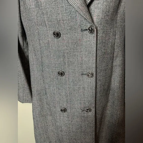 VTG Brooks Brothers Makers Union Made USA Double-Breasted Wool Top Coat Womens M