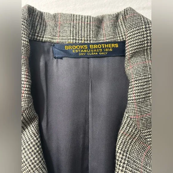 VTG Brooks Brothers Makers Union Made USA Double-Breasted Wool Top Coat Womens M