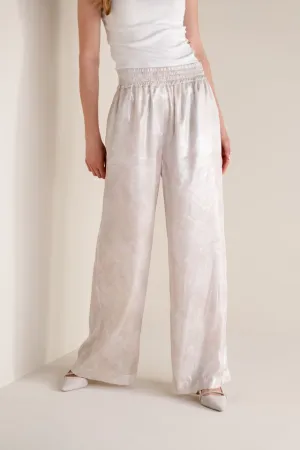 WATER LILY PRINT FLOWY TROUSER