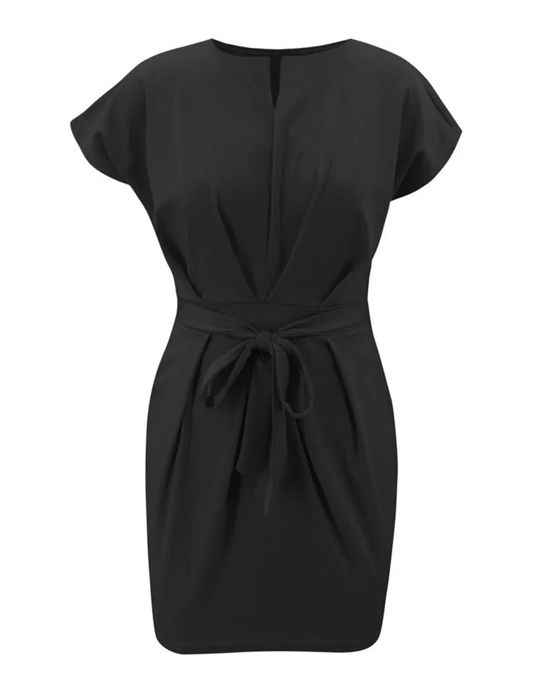 Way To Style Bodycon Mini Dress - Black