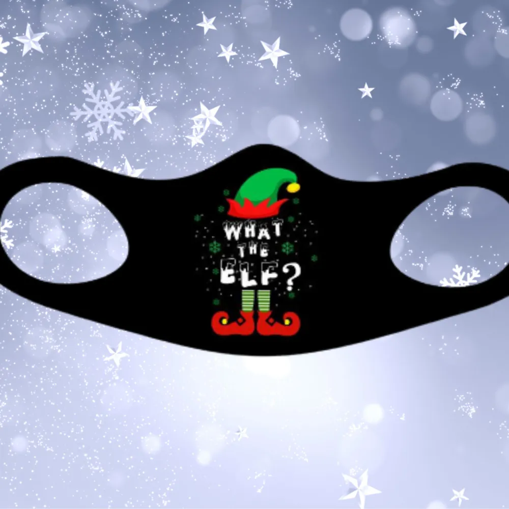 What The Elf Christmas Fitted Face Mask And Covering