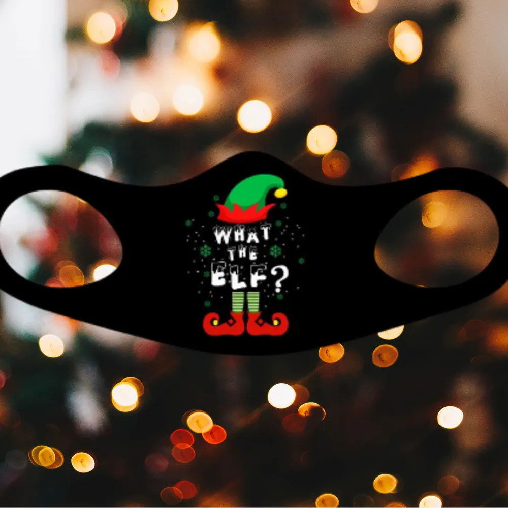 What The Elf Christmas Fitted Face Mask And Covering