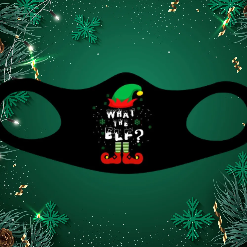What The Elf Christmas Fitted Face Mask And Covering