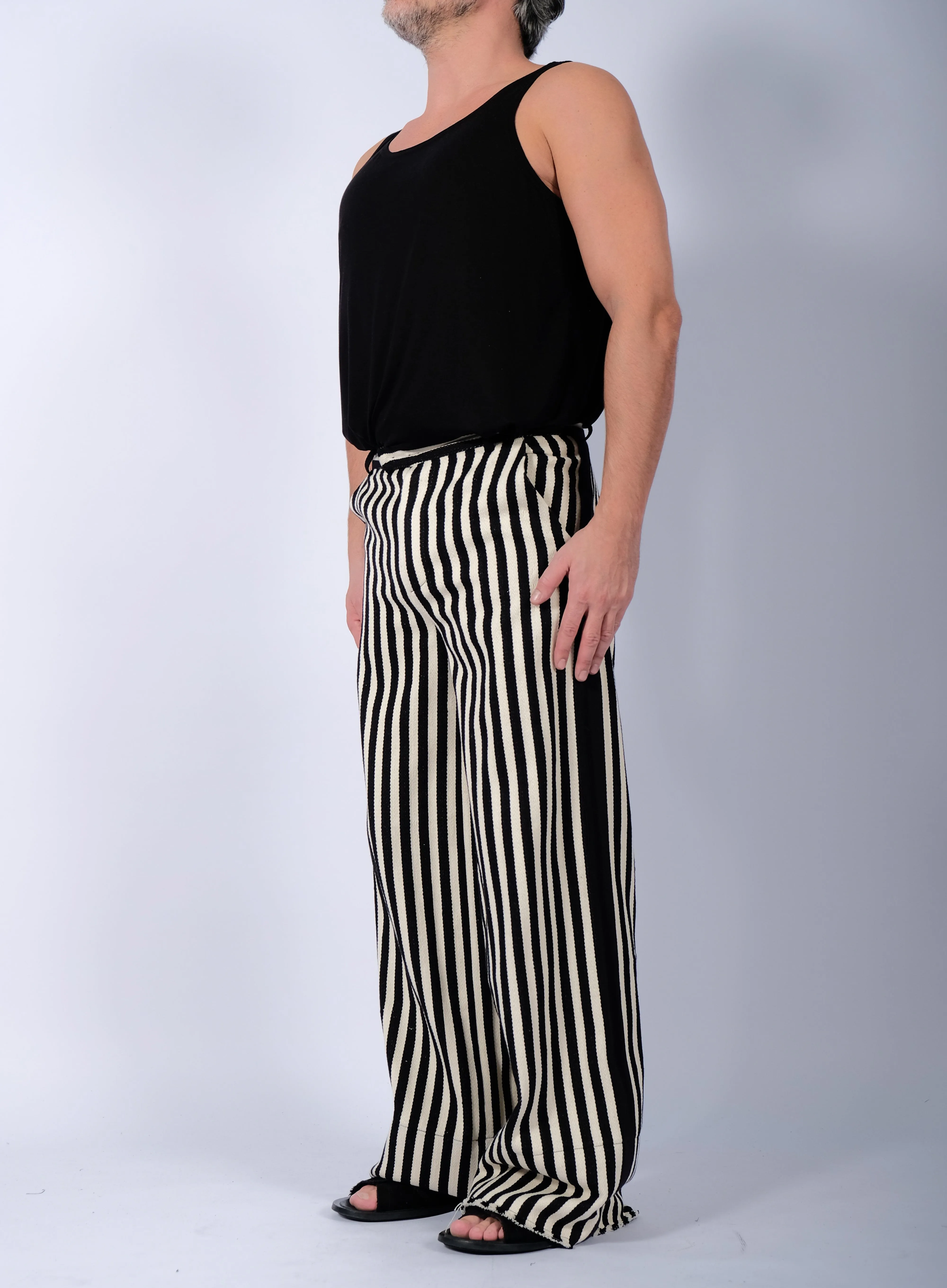 Wide Stripe Trousers