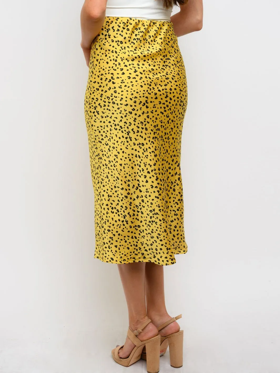 WOMEN'S ANIMAL PRINT MIDI SKIRT