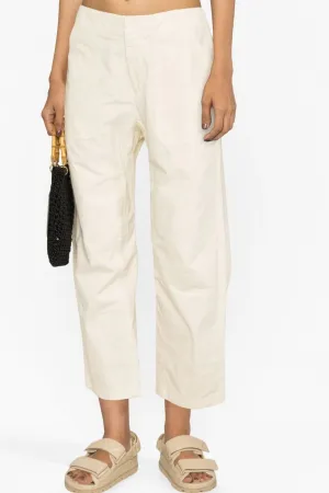 Women's Leyton Workwear Pant in Ivory