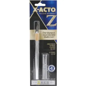 X-ACTO XZ3601 No. 1 Z-Series Precision Craft Knife Utility Knife w/Replaceable Steel Blade, Safety Cap