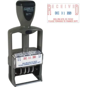 Xstamper Impression Metal Self-Inking Daters