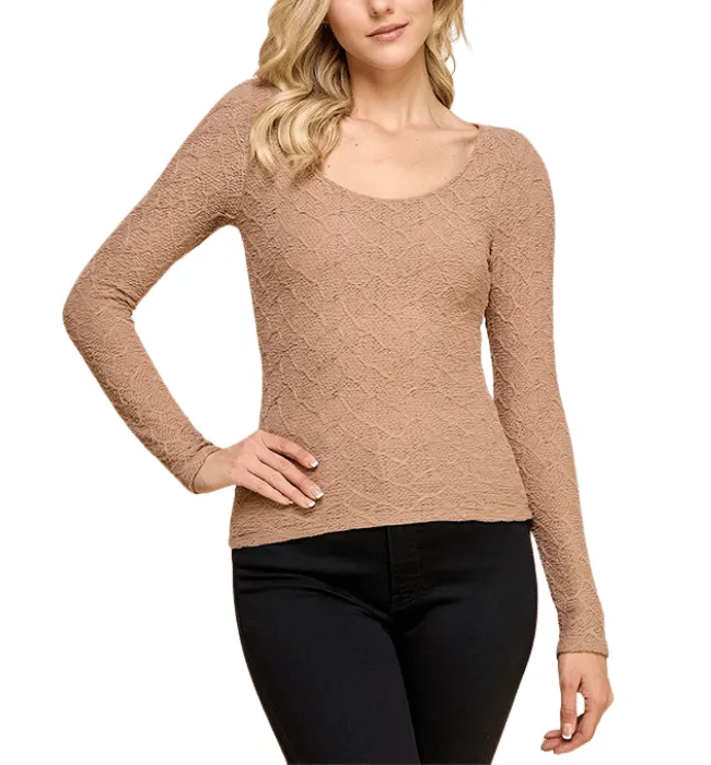 Zoey Fitted Scoop Top