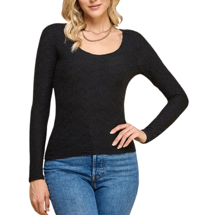 Zoey Fitted Scoop Top