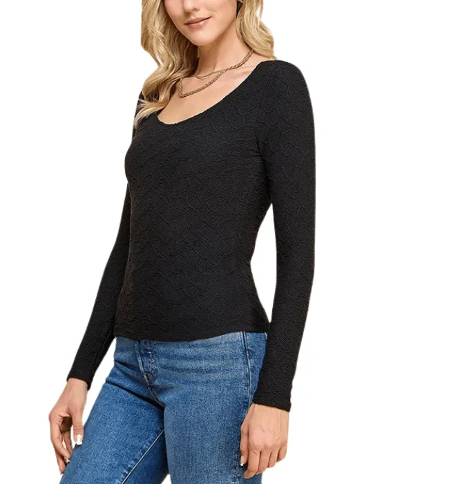 Zoey Fitted Scoop Top