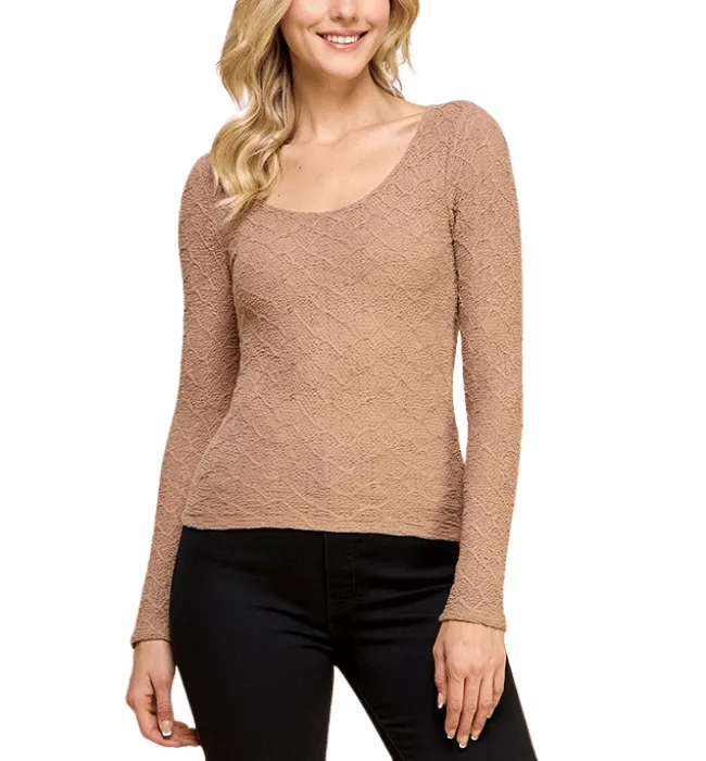 Zoey Fitted Scoop Top